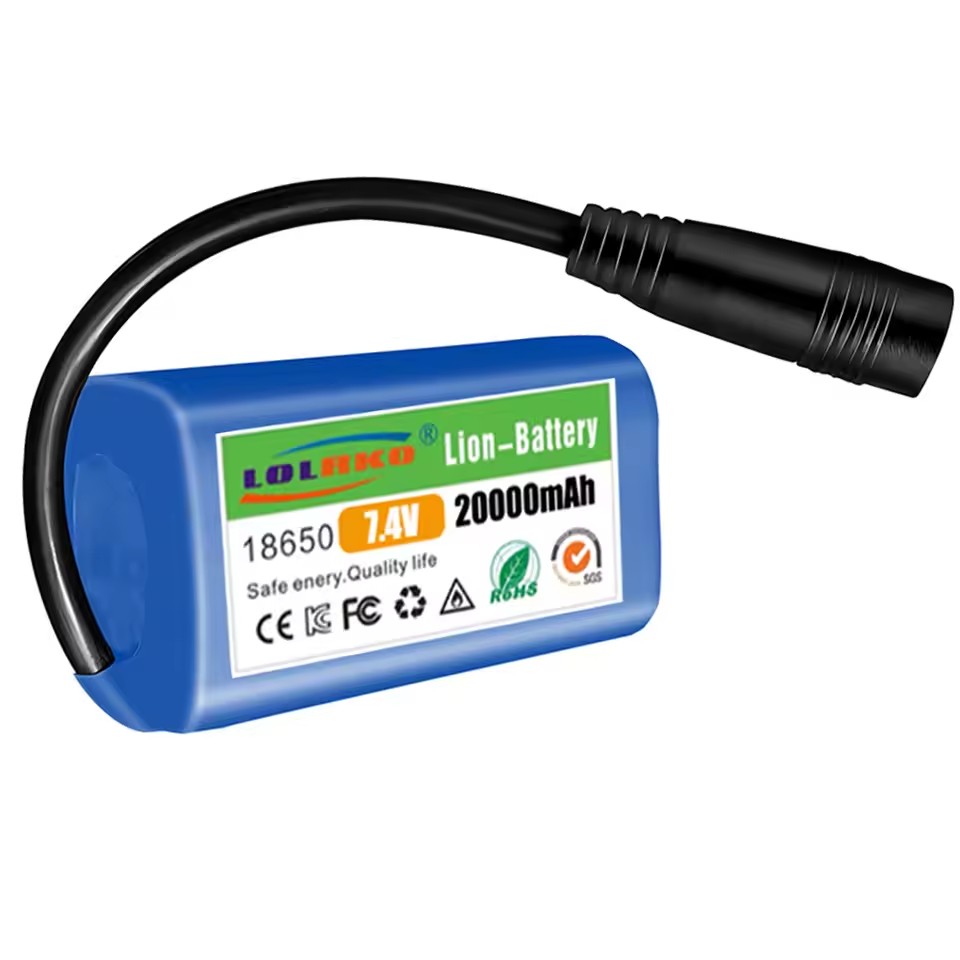 Fish Finder Charger - 7.4V 20000mAh Battery with USB Charger