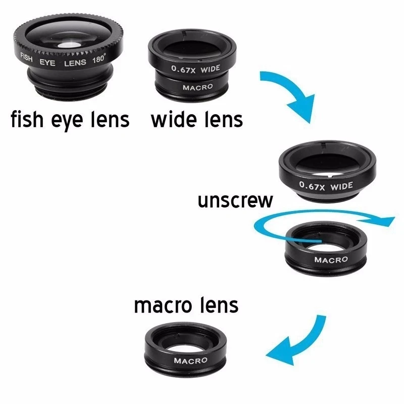 3 In 1 Fisheye Phone Lens 0.67 - огляд і ціна Fishing Camera
